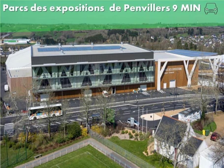 Oo Le Jardin Oo Paisible Studio Equipe Et Bien Place Кимпер Екстериор снимка